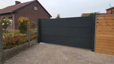 Design aluminium schuifpoort - Riemst
