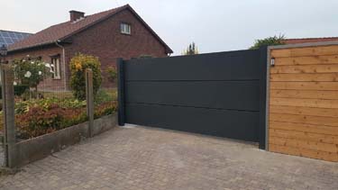Design aluminium schuifpoort - Riemst