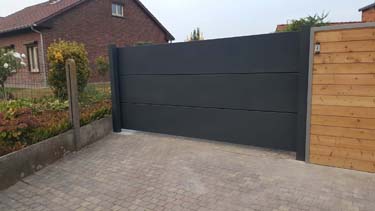 Design aluminium schuifpoort - Riemst
